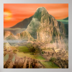 Machu Picchu Kunstposter Poster