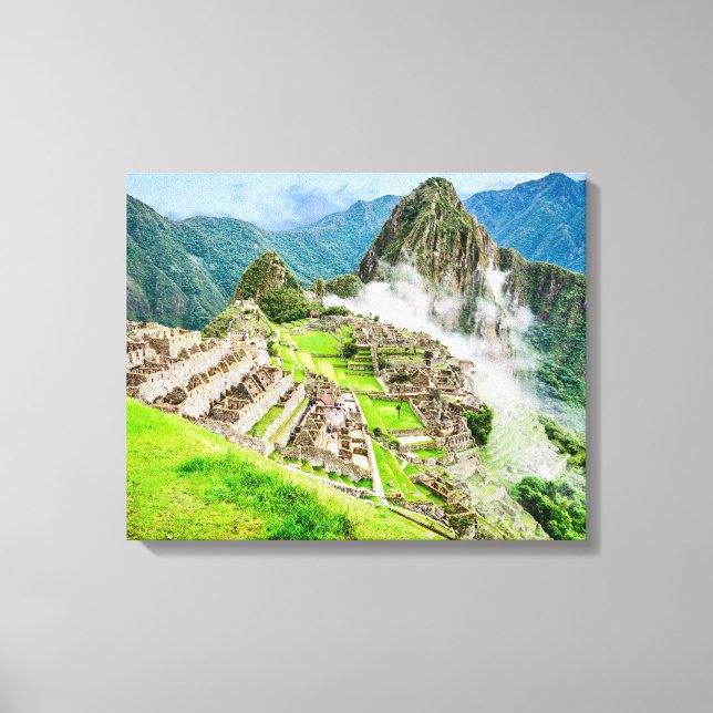 Machu Picchu Leinwand, Peru, Südamerika Leinwanddruck (Vorderseite)