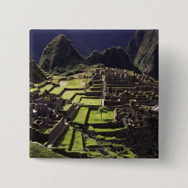 Machu Picchu, Peru Button (Vorderseite)