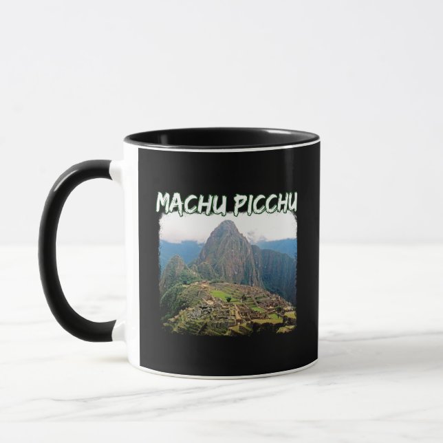 Machu Picchu Peru - Huayna Picchu Mountain Tasse (Links)