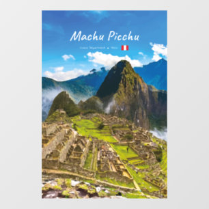 Machu Picchu, Peru - Inka-Burginen-Ruinen Fensteraufkleber