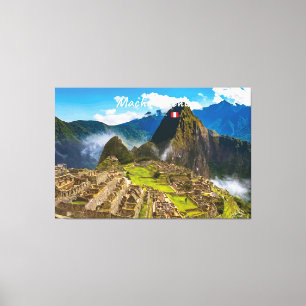 Machu Picchu, Peru - Inka-Burginen-Ruinen Leinwanddruck