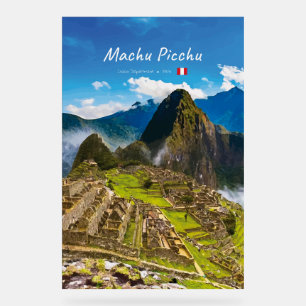 Machu Picchu, Peru - Inka-Stadt Ruinen Acrylschild