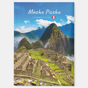 Machu Picchu, Peru - Inka-Stadt Ruinen Flach Magnet