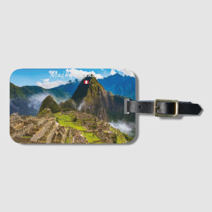 Machu Picchu, Peru - Inka-Stadt Ruinen Gepäckanhänger
