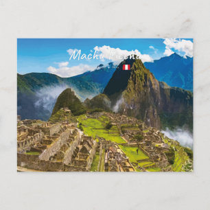 Machu Picchu, Peru - Inka-Stadt Ruinen Postkarte