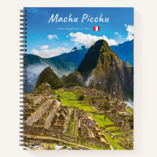 Machu Picchu, Peru - Inka-Stadt Ruinen Spirale Notizbuch
