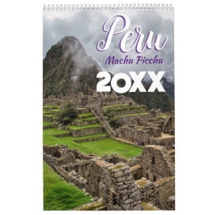 Machu Picchu Peru Landschaftlich Wall Calendar 202 Kalender