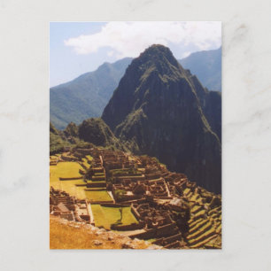 Machu Picchu Peru - Machu Picchu Ruins Sunrise Postkarte
