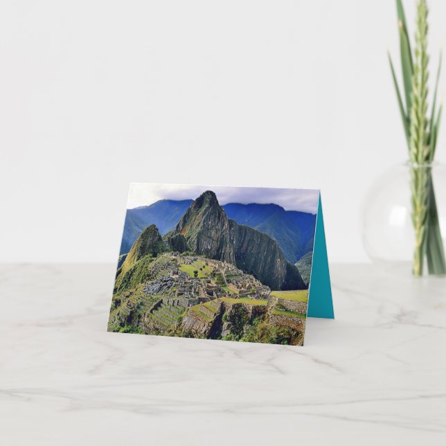 MACHU PICCHU - Peru - Panorama Karte (Vorderseite)