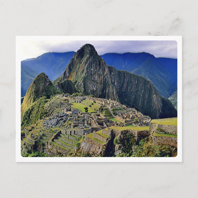 MACHU PICCHU - Peru - Panorama Postkarte (Vorderseite)