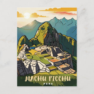 Machu Picchu, Peru Postkarte