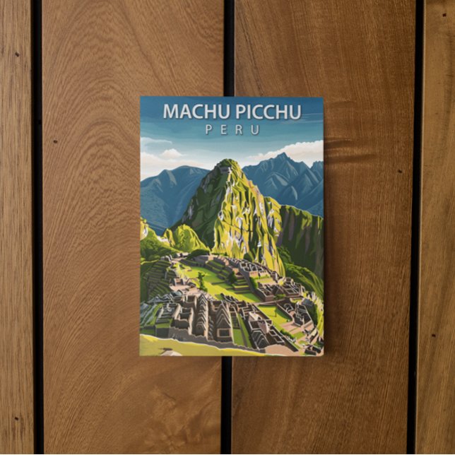 Machu Picchu Peru Postkarte (Machu Picchu Peru Vintage Travel Postcard)