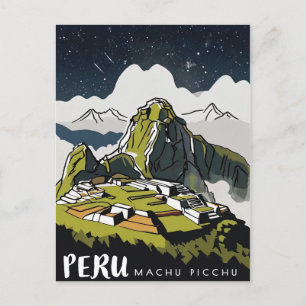 Machu Picchu, Peru Postkarte