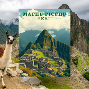 Machu Picchu Peru Reise Postkarte
