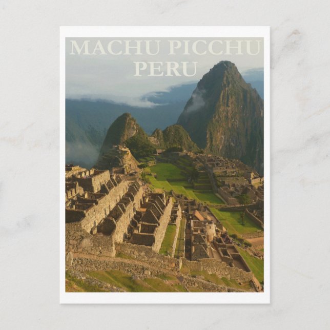 Machu Picchu Peru, Reisen Postkarte (Vorderseite)