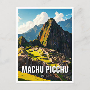 Machu Picchu Peru ReiseSouvenir Postkarte