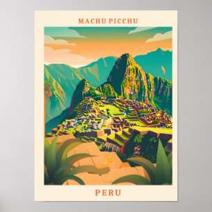 Machu Picchu Peru Ristorante La Lanchetta Poster