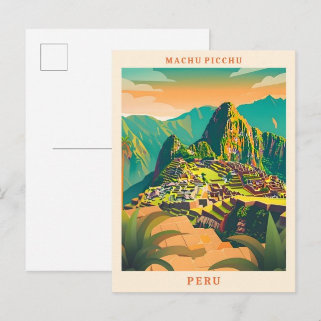 Machu Picchu Peru Ristorante La Lanchetta Postkarte (Vorne/Hinten)