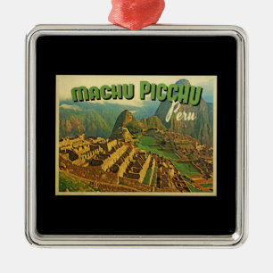 Machu Picchu Peru Silbernes Ornament