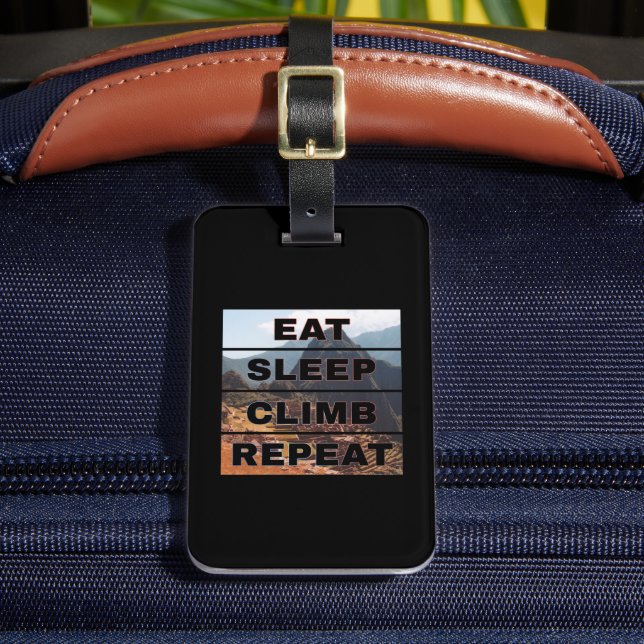 Machu Picchu Peru - Sleep Climb wiederholen Gepäckanhänger (Vorderseite Insitu 2)