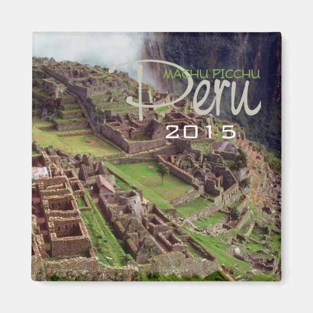 MACHU PICCHU Peru Souvenir Magnet Wandel Jahr (Vorne)
