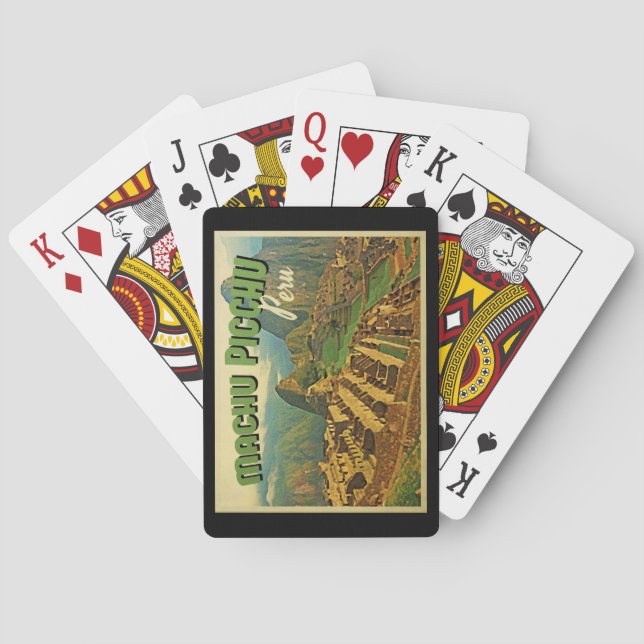 Machu Picchu Peru Spielkarten (Rückseite)