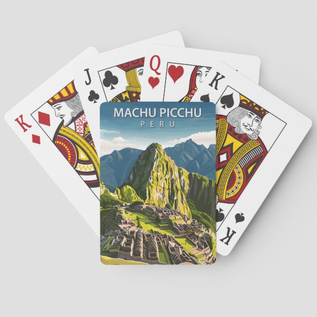 Machu Picchu Peru Spielkarten (Rückseite)
