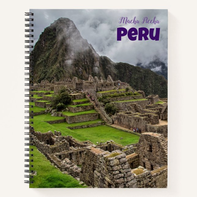 Machu Picchu Peru Spiral Notebook Notizbuch (Vorderseite)