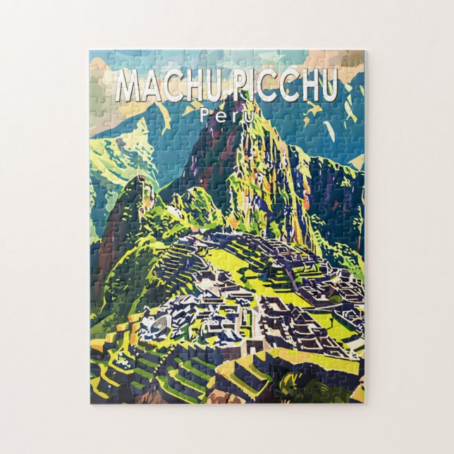 Machu Picchu Peru Südamerika Kunst, Dichtung und M Puzzle (Vertikal)