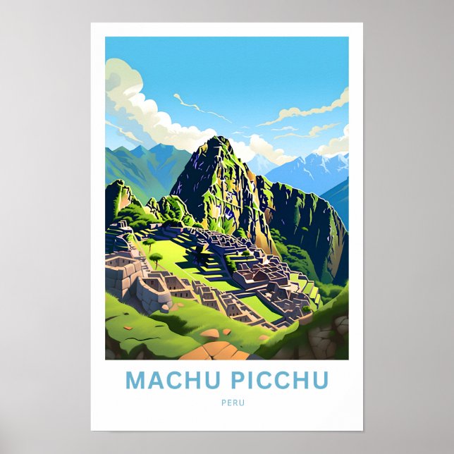 Machu Picchu Peru Travel Print Poster (Vorne)