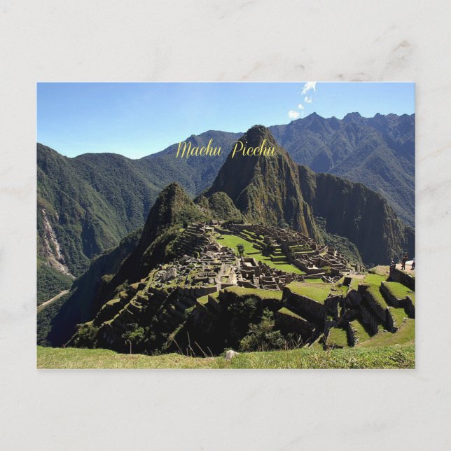 Machu Picchu Postkarte (Vorderseite)