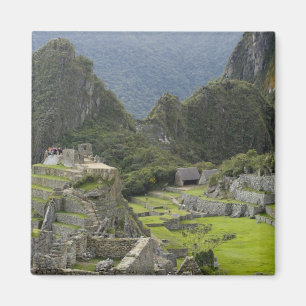 Machu Picchu, Ruinen der Inka-Stadt, Peru. 2 Magnet