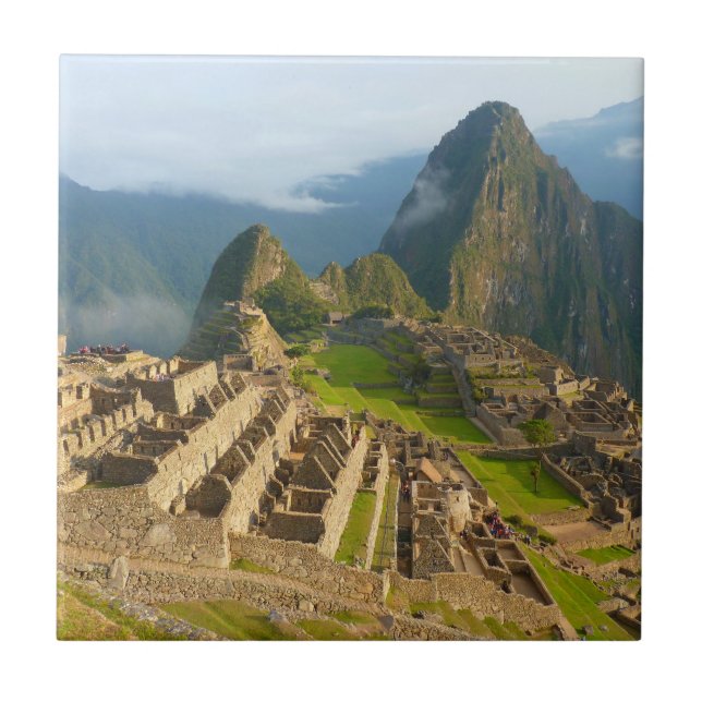 Machu Picchu-Ruinen Fliese (Vorderseite)
