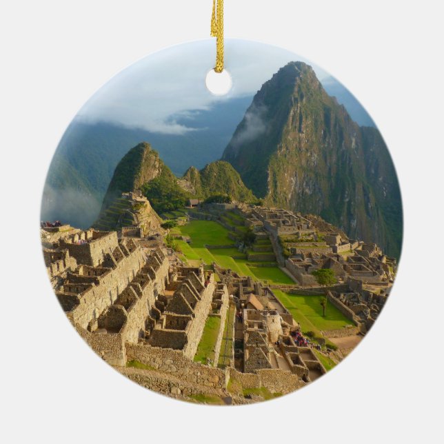 Machu Picchu-Ruinen Keramik Ornament (Hinten)