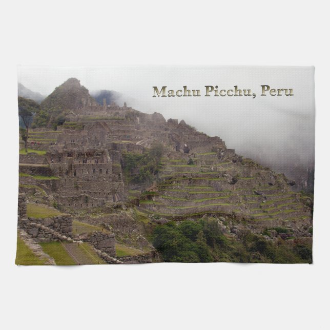 Machu Picchu Ruinen, Peru-nahes hohes Handtuch (Horizontal)