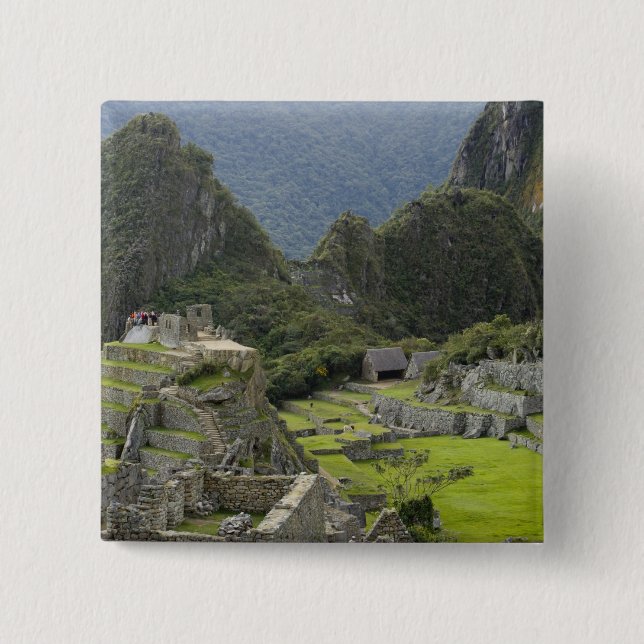 Machu Picchu, Ruinen von Inka Stadt, Peru.2 Button (Vorderseite)