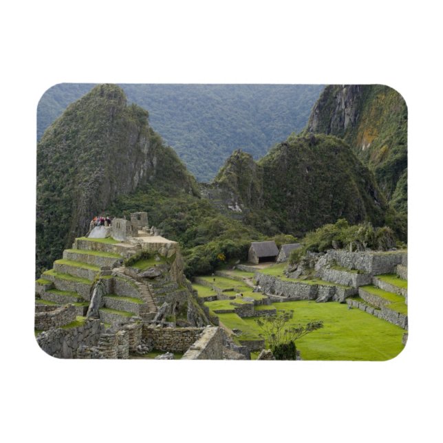 Machu Picchu, Ruinen von Inka Stadt, Peru. 2 Magnet (Horizontal)