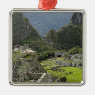 Machu Picchu, Ruinen von Inka Stadt, Peru.2 Ornament Aus Metall
