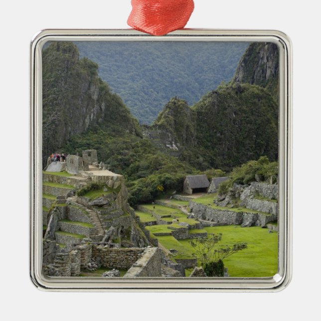 Machu Picchu, Ruinen von Inka Stadt, Peru.2 Ornament Aus Metall (Vorne)