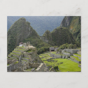 Machu Picchu, Ruinen von Inka Stadt, Peru. 2 Postkarte