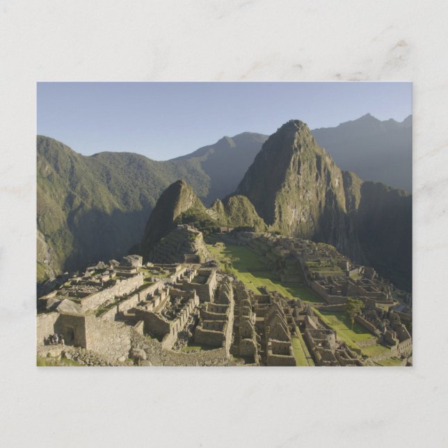 Machu Picchu, Ruinen von Inka Stadt, Peru. Postkarte (Vorderseite)