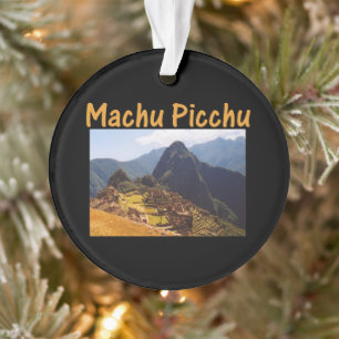Machu Picchu Ruins Peru Sunrise Ornament