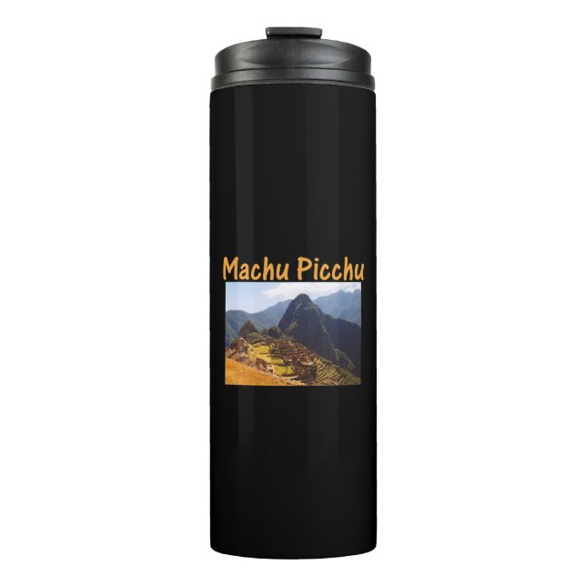 Machu Picchu Ruins Peru Sunrise Thermosbecher (Vorderseite)