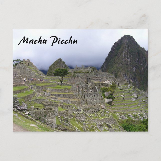 Machu-Picchu-Sicht Postkarte (Vorderseite)