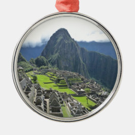 Machu Picchu Silbernes Ornament