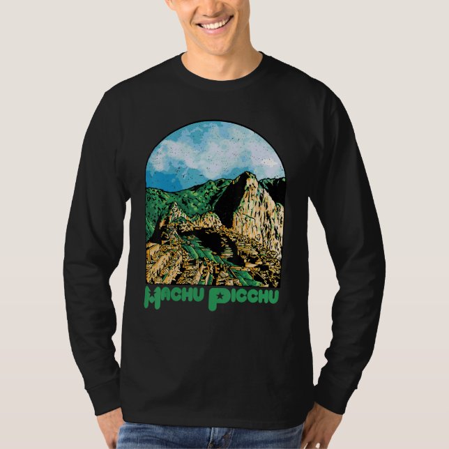 Machu Picchu Souvenir Peru Ruined city South Ameri T-Shirt (Vorderseite)