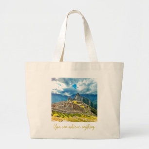 Machu Picchu Tote Bag Jumbo Stoffbeutel