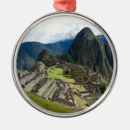 Machu Picchu Verzierung Silbernes Ornament