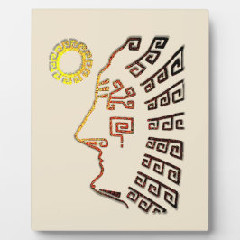 Machu Picchu Zeichnend Fotoplatte